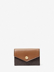 Small Logo and Leather 3-in-1 Card Case - BROWN - 35H1GGFD1B