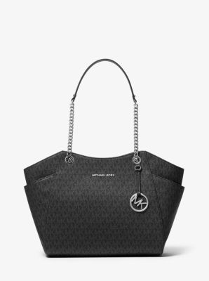 michael kors jet set logo tote black