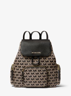 michael kors abbey medium logo backpack