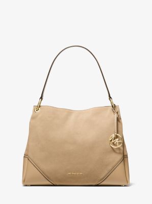 mk nicole medium leather shoulder bag