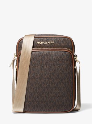 Michael Kors Jet Set Travel Medium Logo Crossbody Bag In Brown | ModeSens