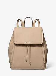 Ginger Medium Pebbled Leather Backpack - BISQUE - 35H9GYJB2L