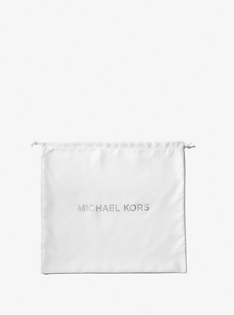 MK Large Logo Woven Dust Bag - White - Michael Kors
