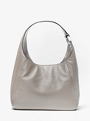 Fulton Large Pebbled Leather Shoulder Bag         - PEARL GREY - 35S0SFTH3L