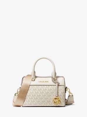 Michael Kors Women's Jet Set Travel Small Logo Duffle Crossbody Bag