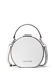 Serena Small Pebbled Leather Crossbody Bag - OPTIC WHITE - 35S2SNRC1L