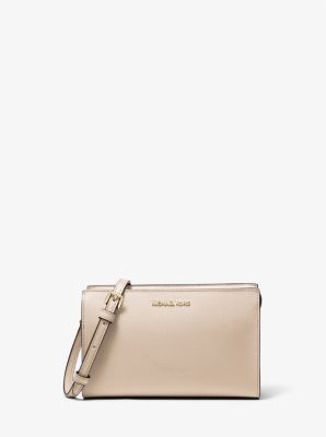 MICHAEL KORS Sheila Small Satchel- Optic White and Rose Gold