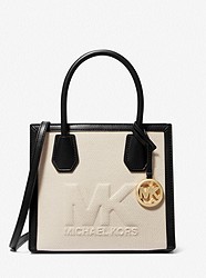 Mercer Medium Logo Embossed Cotton Canvas Crossbody Bag - BLACK - 35S3GM9M2C