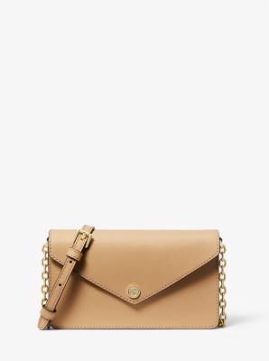 Michael Kors Small Saffiano Leather Envelope Crossbody Bag Cash Back 7.5%.  Share to Earn