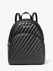 Abbey Medium Quilted Leather Backpack - BLACK - 35T0GAYB6L