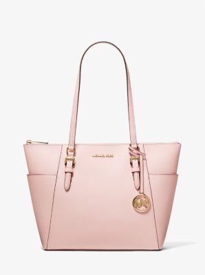 Michael Kors Charlotte Large Saffiano Leather Top-zip Tote Bag In Pink |  ModeSens