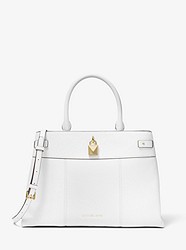 Gramercy Large Pebbled Leather Satchel - OPTIC WHITE - 35T0GG7S7L