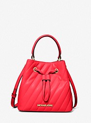Suri Small Quilted Crossbody Bag - CORAL - 35T0GU2C1L