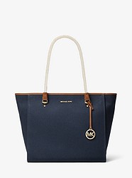 Blakely Large Canvas Tote Bag - NAVY - 35T0GZLT9C