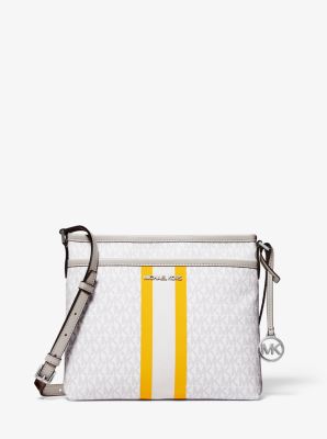 MICHAEL Michael Kors Michl Michl Kors Bedford Leather Crossbody Bag Small  Optic White, $148, Nordstrom