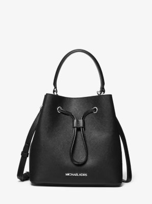 Michael Kors Suri Medium Saffiano Leather Crossbody Bag In Black | ModeSens