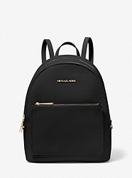 Adina Medium Pebbled Leather Backpack - BLACK - 35T1G4AB2L