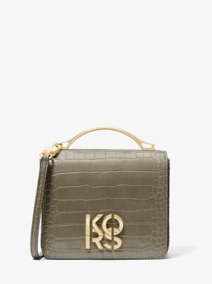 Michael kors croc crossbody sales bag