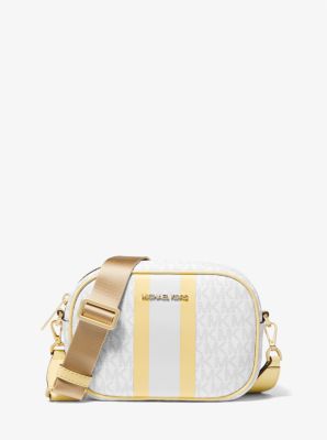 Michael Kors Jet Set Travel Small Logo Stripe Crossbody Bag (black sig) … -  AllGlitters