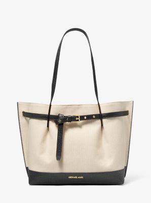 Michael Kors Emilia Large Logo Tote Bag Black 