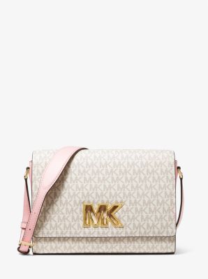MK Mimi Medium Logo Messenger Bag - Pwd Blsh Mlt - Michael Kors