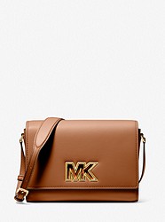 Mimi Medium Leather Messenger Bag - LUGGAGE - 35T2G8IM6L