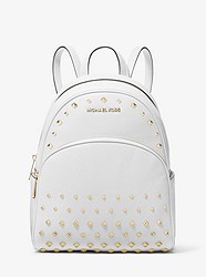 Abbey Medium Studded Pebbled Leather Backpack - OPTIC WHITE - 35T8GAYB2L