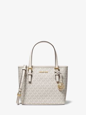MK JET SET TRAVEL ロゴ トートバッグ Michael Kors Jet Set Travel Extra-Small Logo Top-Zip Tote