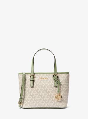 Michael Kors Women's Jet Set Travel Extra-Small Logo Top-Zip Tote Bag