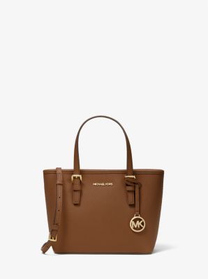 MICHAEL KORS #42285-R Brown Saffiano Leather Large Tote Bag