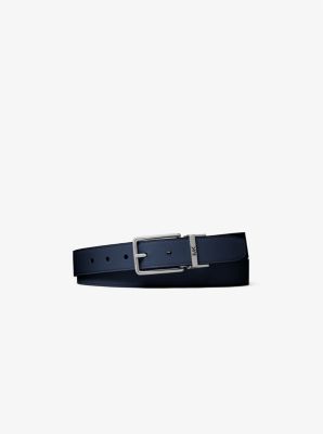 Michael Kors Faux Leather Belt In Blue