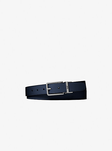 Michael Kors Faux Leather Belt In Blue