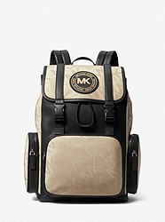 Kent Logo Jacquard Nylon Utility Backpack - HEMP - 37F2LKNB2V