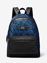 Kent Graphic Check Backpack - MDNGT/POPBLU - 37S0MKNB2C