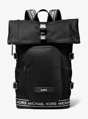 michael kors logo tape backpack