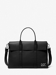 Cooper Pebbled Leather Briefcase - BLACK - 37S3LCOA6L