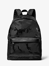Kent Camouflage Nylon Jacquard Backpack - BLACK - 37T7LKNB2U