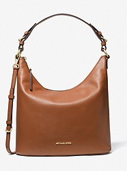 Lupita Large Leather Shoulder Bag - LUGGAGE - 38H8CL6H3L