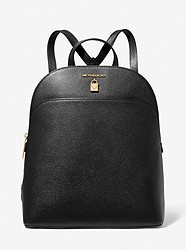 Adele Large Pebbled Leather Backpack - BLACK - 38T0CAFB7L