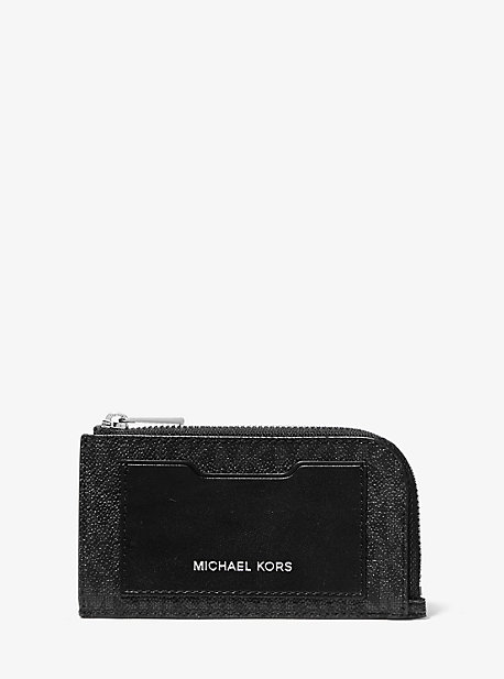 MK Portefeuille entièrement zippé avec logo - NOIR(NOIR) - Michael Kors