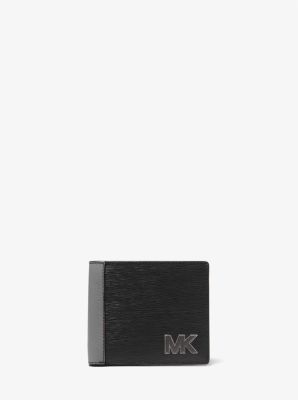 MKBilletera Hudson de piel en dos tonos - Negro(Negro) - Michael Kors
