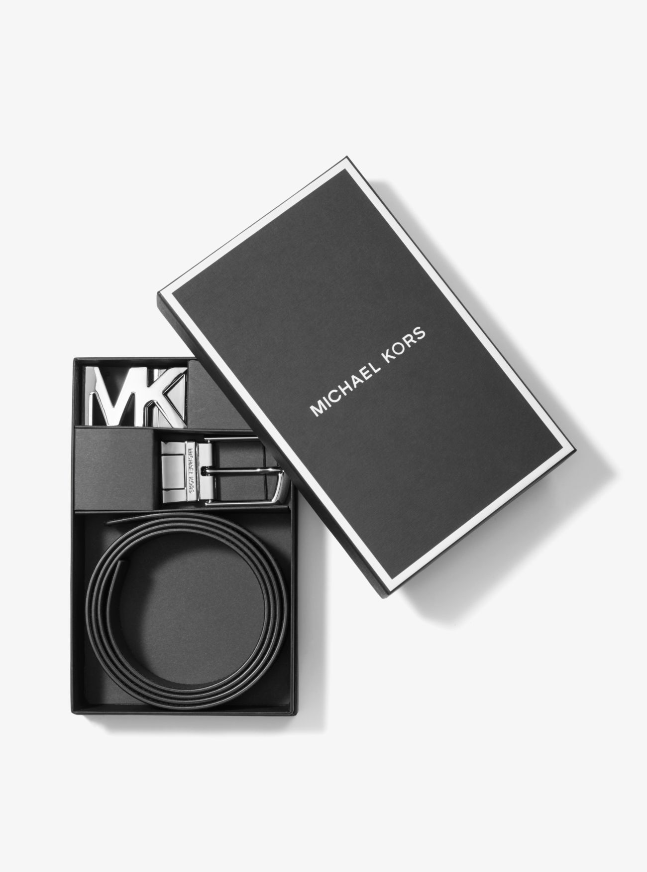 MK 4-In-1 Logo Belt Box Set - Black - Michael Kors