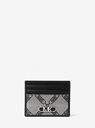 Hudson Empire Logo Jacquard Card Case - BLACK - 39S3LYTD2O