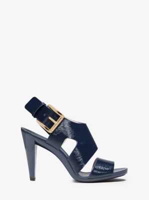 Carla Patent-Leather Sandal by Michael Kors