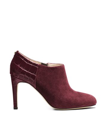 Sammy Embossed-Leather and Suede Ankle Boot by Michael Kors