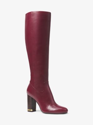 red michael kors boots