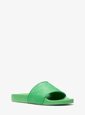 Michael kors shop slides green