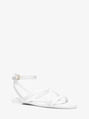 Sandale Tasha en cuir - BLANC OPTIQUE(BLANC) - Michael Kors