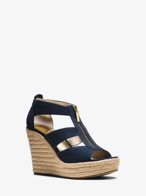 Damita Canvas Espadrille Wedge by Michael Kors