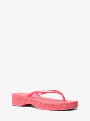 Michael kors flip discount flops womens pink